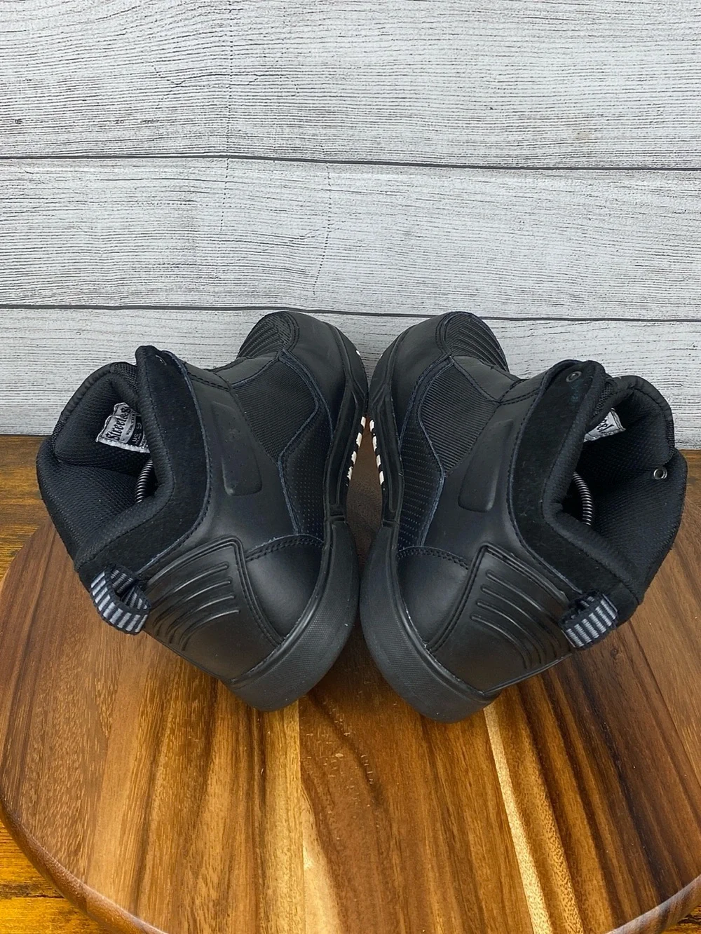 Steel & Street Valor Reinforced Black Leather Motorcycle Boots Men’s Shoe Size 9